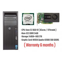 HP Z420  ( CPU Xeon E5 1650 V2  / Ram ECC DDR3 24GB / SSD 240GB / HDD 2TB / Nvidia Quadro K2000 2GB )